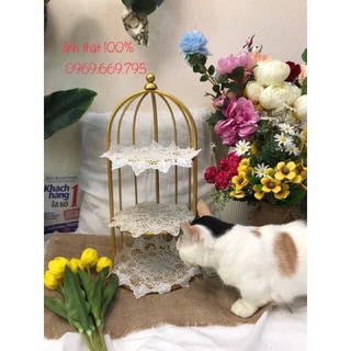 Kệ mỹ phẩm lồng chim Siêu Cấp Sơn Acrylic 2K , Kệ đựng mỹ phẩm xuất xịn