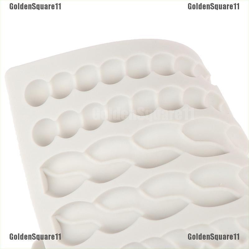 Khuôn Silicone Tạo Hình Ngọc Trai / Xoắn / Thắt Bím Trang Trí Bánh