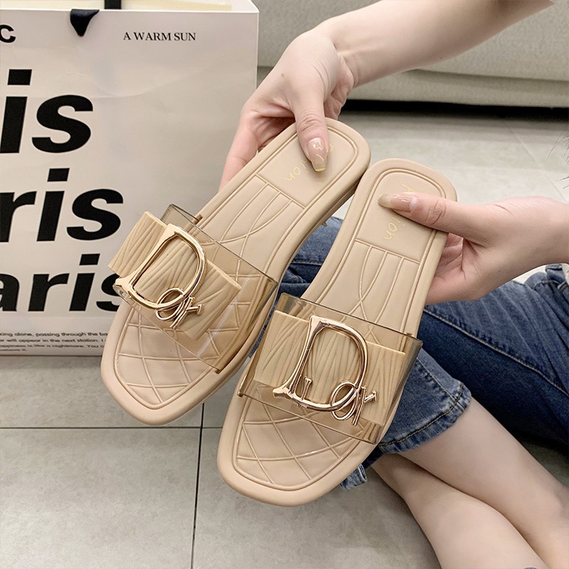 ĐỘC_Store Dép nữ đế êm Dioo quai trong siêu hot 2021