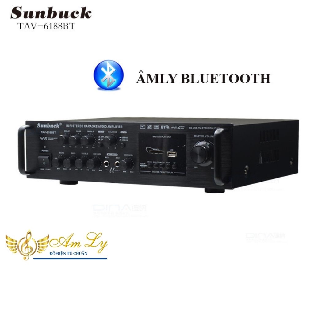 Âmly karaoke mini, Âm ly giá rẻ, Amly Mini Bluetooth 6188bt đánh siêu đỉnh , BẢO HÀNH UY TÍN