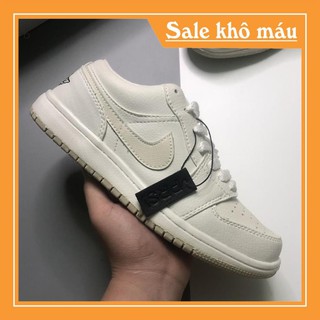 [SALE SỐC] Giày Thể Thao Nam Nữ JDA1 Kem Cổ Thấp Đơn Giản Đi Học Đi Chơi | JDKT001