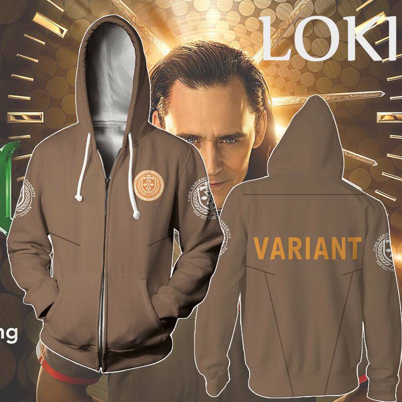 Czq# Mới Áo Khoác Hoodie Tay Dài In Hình Nhân Vật LOKI Marvel 3D Thời Trang