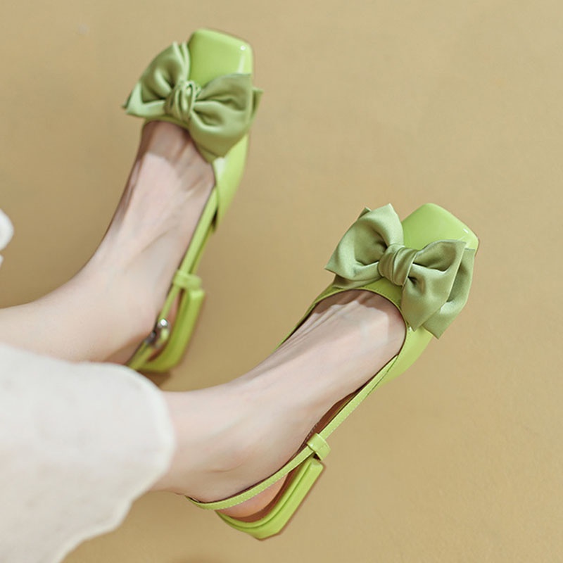 Giày sandal  IELGY đính nơ thời trang cho nữ