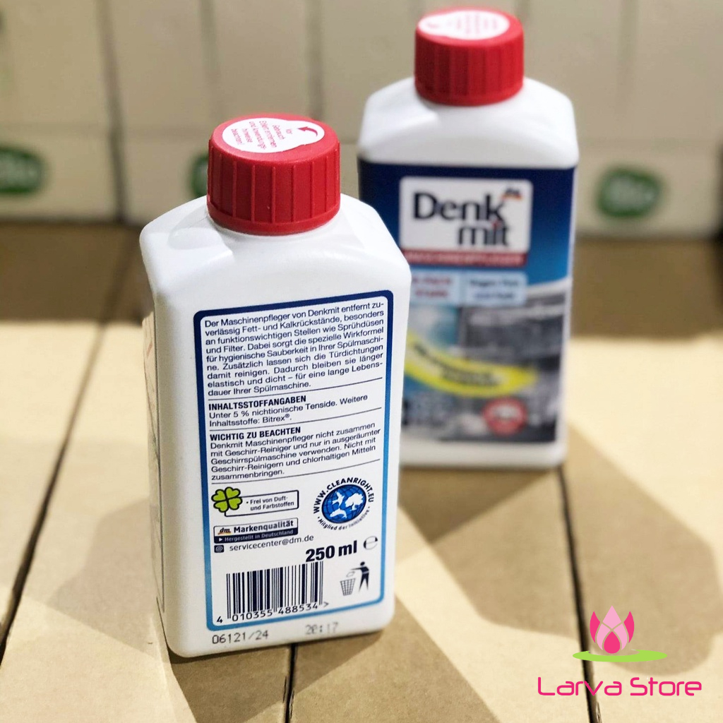 [Nội Địa Đức] Dung Dịch Vệ Sinh Làm Sạch Máy Rửa Bát Denkmit 250ml Maschinenpfleger - Larva Store