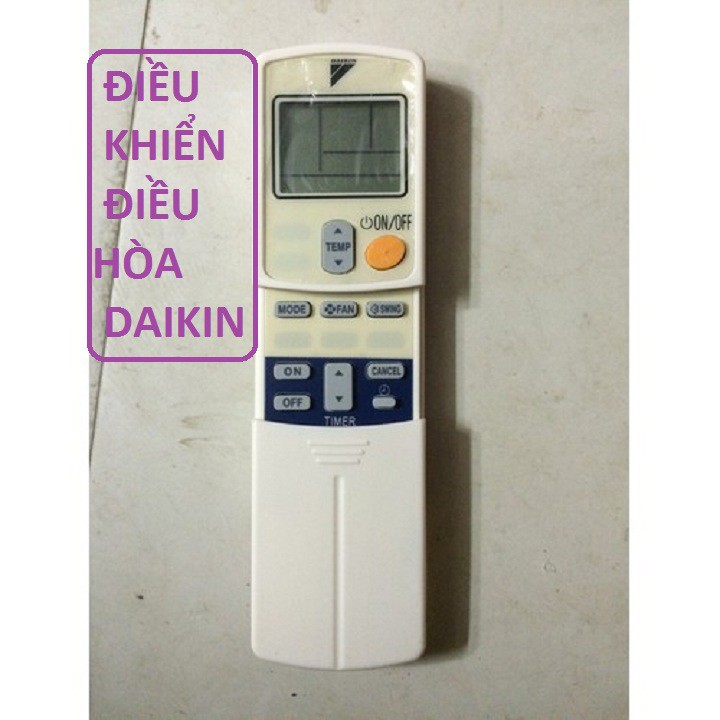 Remote điều khiển máy lạnh DAIKIN thường vào cả máy 1 chiều và 2 chiều -Tặng pin sịn -BH đổi mới