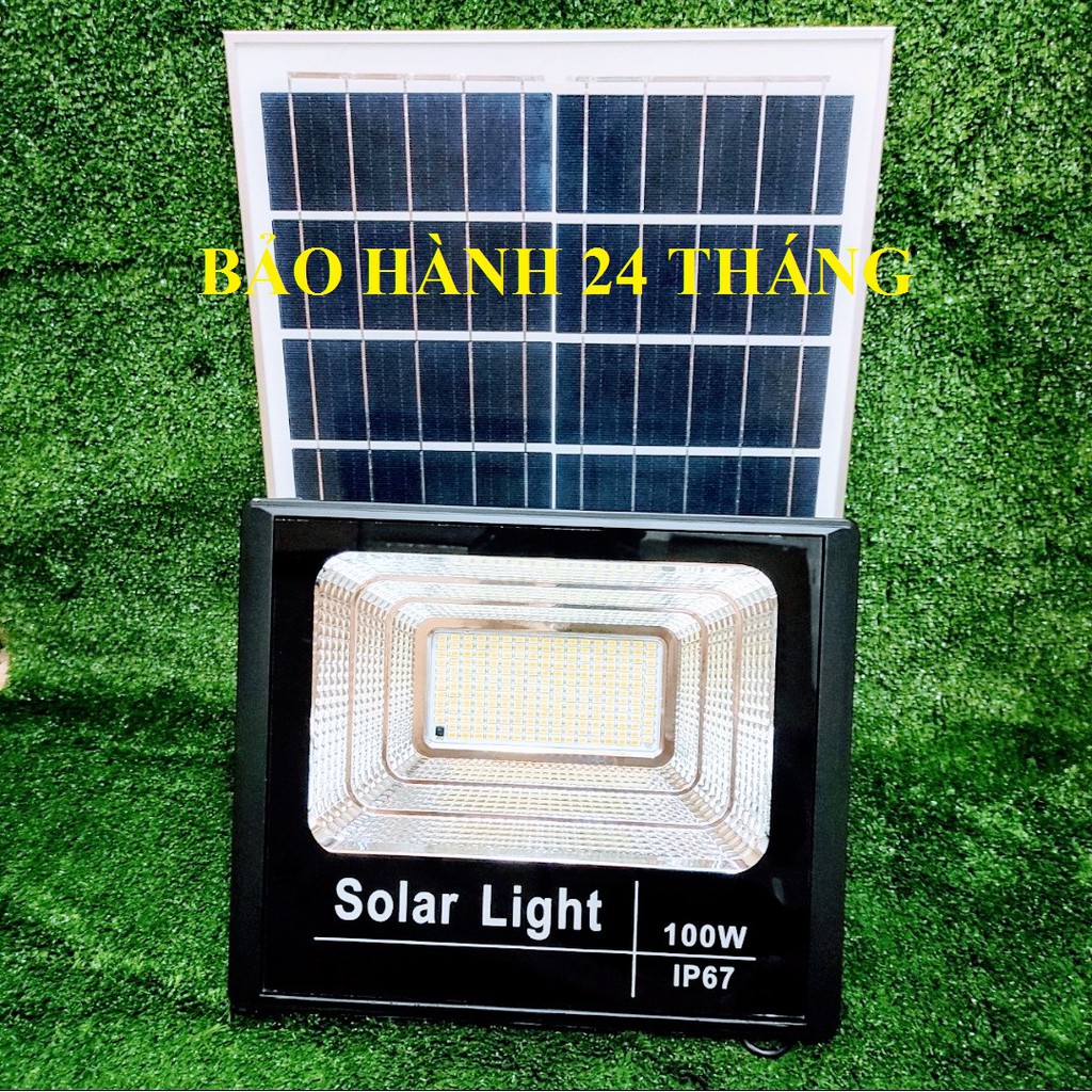 Đèn LED Pha Năng Lượng Mặt Trời Khung Vỏ Nhôm Chống Nước 60W 100W 200W