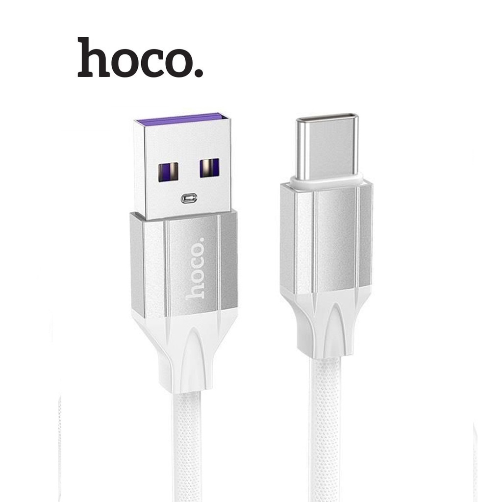 Cáp sạc 3A Hoco DU20 Type-C dây TPE bện siêu bền cho Android dài 1M