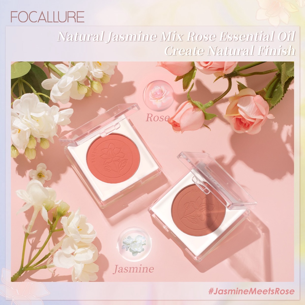 FOCALLURE 11 Shades Blush Long Lasting Face Blusher Soft Powder Smooth Texture Natural High Pigment Professional Women Makeup