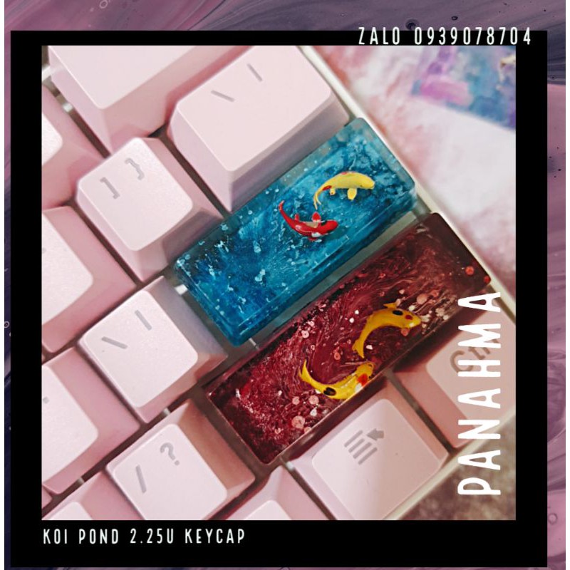 Nút Keycap Profile OEM R2 Enter/Shift trái Resin nhiều màu - keycap Koi Garden