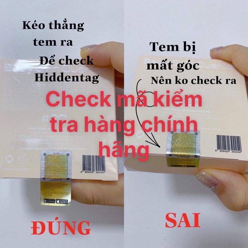 PHẤN NƯỚC 5M BABY SKIN CUSHION DATE MỚI 2025 - MOI HỒ NGỌC HÀ