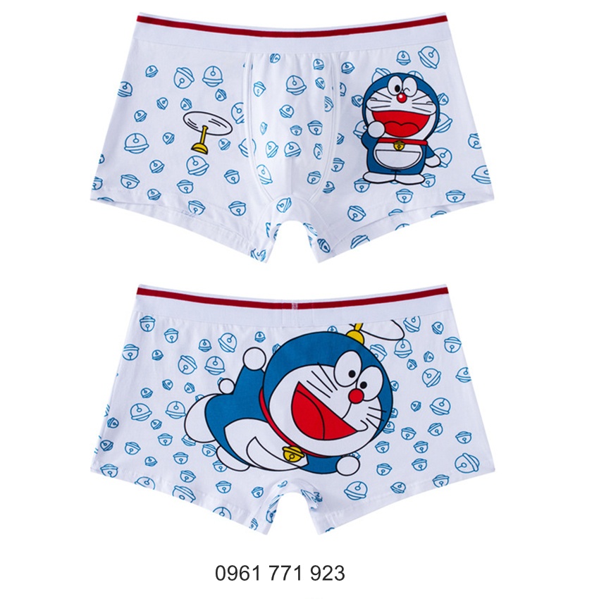 Quần Lót Nam Hoạt Hình Nhập Khẩu cao cấp doraemon siêu nhân Songoku, Quần Sịp Hoạt Hình one piece đùi cho học sinh cấp 2