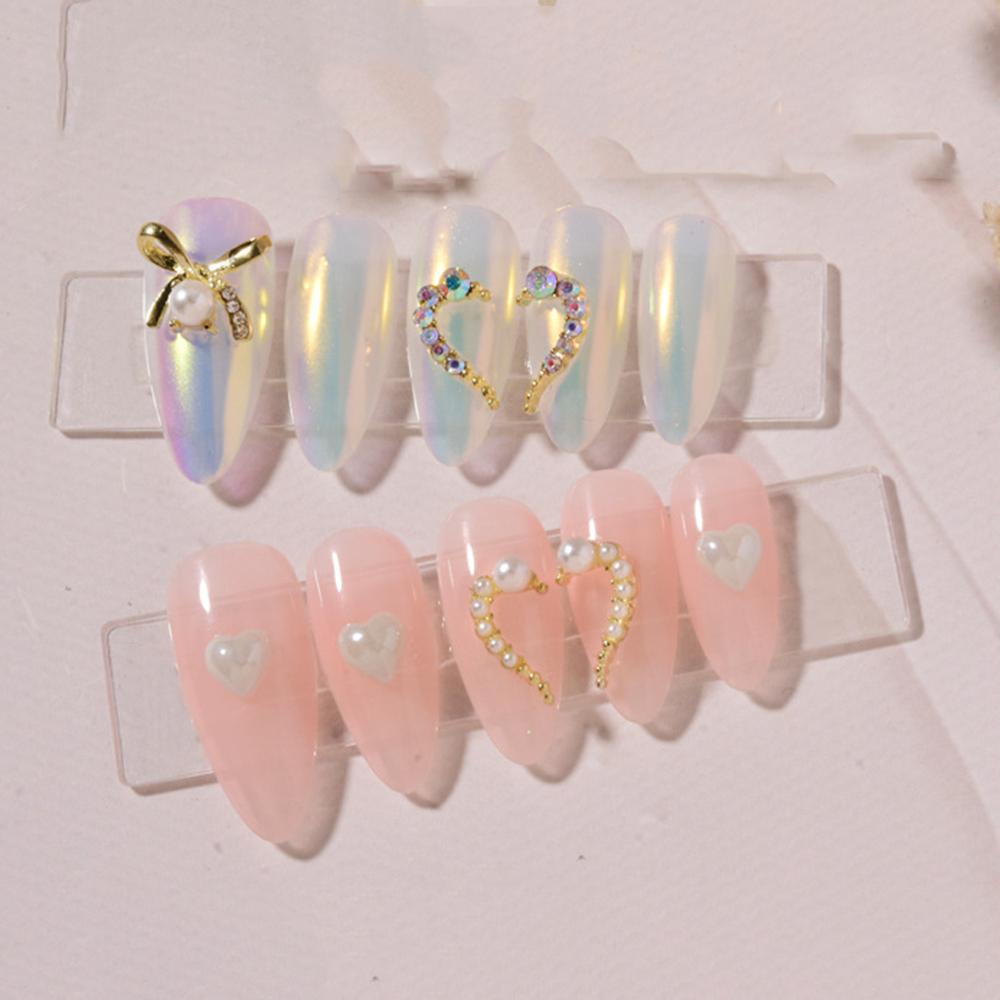 Phụ Kiện Trang Trí Móng Tay Hình Trái Tim Bằng Hợp Kim Sang Trọng