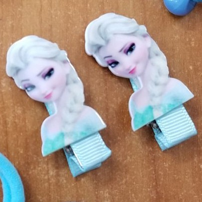 Bộ 7 món buộc tóc và kẹp tóc elsa,peppa bé gái