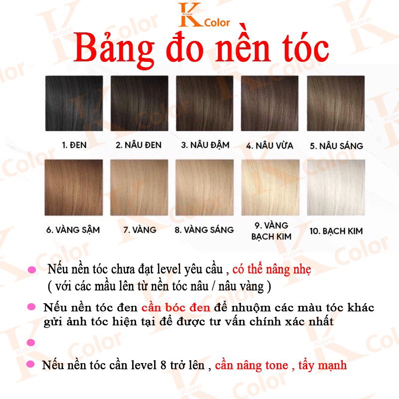 Thuốc nhuộm tóc màu Bạch Kim