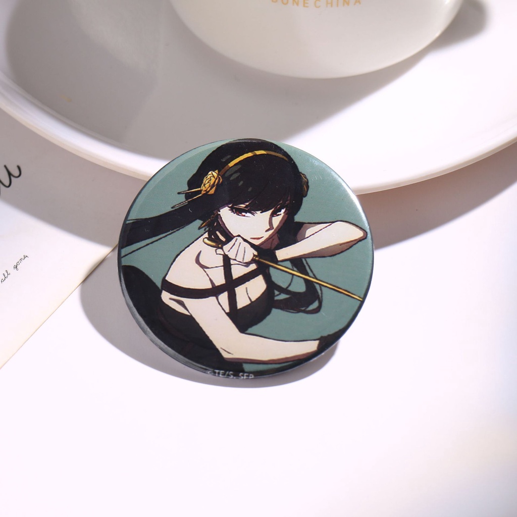 Ghim Cài Áo Kim Loại Phong Cách Anime SPY×FAMILY Cospaly Loid Anya Yor Quà Tặng Bạn Bè