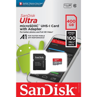 Thẻ nhớ MicroSDXC SanDisk Ultra A1 400GB 100MB/s