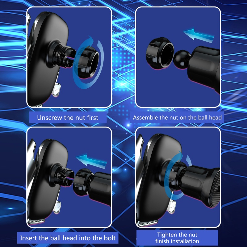 Sun Sturdy Giá Đỡ Điện Thoại Trọng Lực Gắn Lỗ Thông Gió Xe Hơi