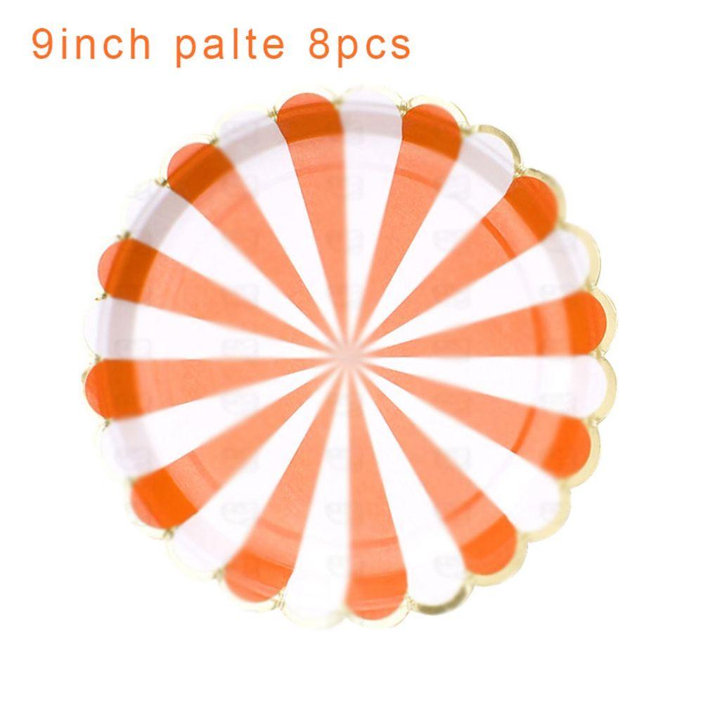 YIYU Vật Liệu Phân Hủy Sinh Học Họa Tiết Sọc Cam Trang Trí Halloween