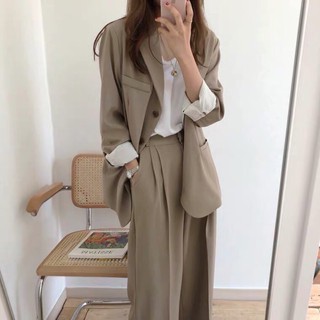 Set vest công sở thời trang style Hàn Quốc có video tự quay