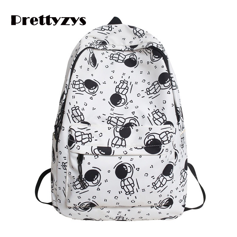 Ba lô đeo vai prettyzys 2022 15.6 inch kích thước lớn thời trang Hàn Quốc dễ thương