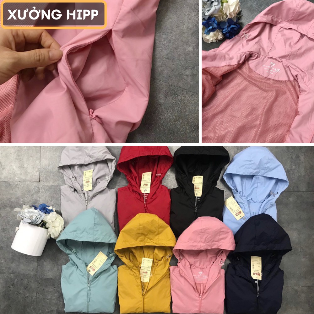 Áo khoác gió nữ Xưởng Hipp 2 lớp chống nước cao cấp có túi trong và khóa kéo túi ngoài - 2KGG | BigBuy360 - bigbuy360.vn