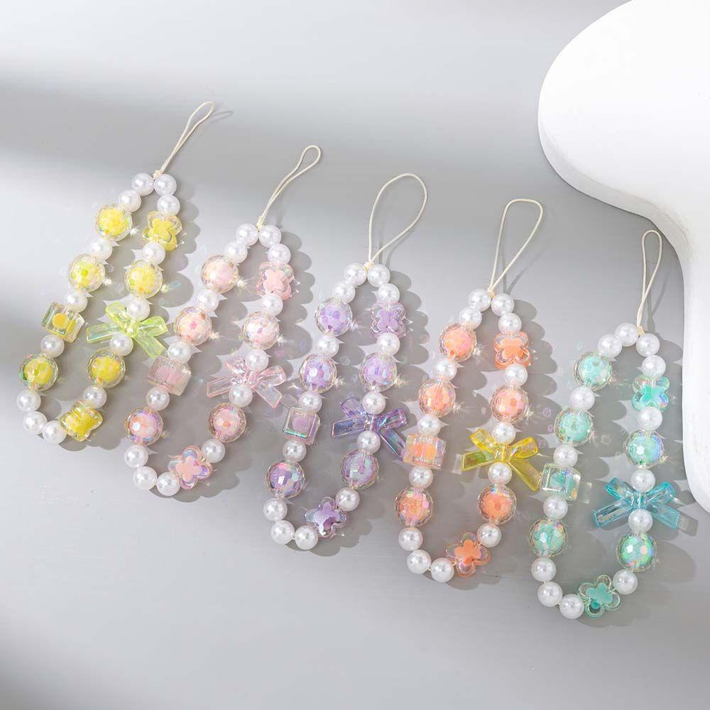Dây Đeo Điện Thoại Bằng Acrylic Màu Kẹo Ngọt Xinh Xắn