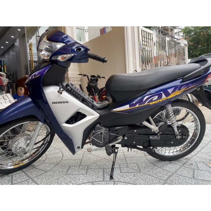 Tem xe WAVE ALPHA 110 ghép Crom Vàng cao cấp