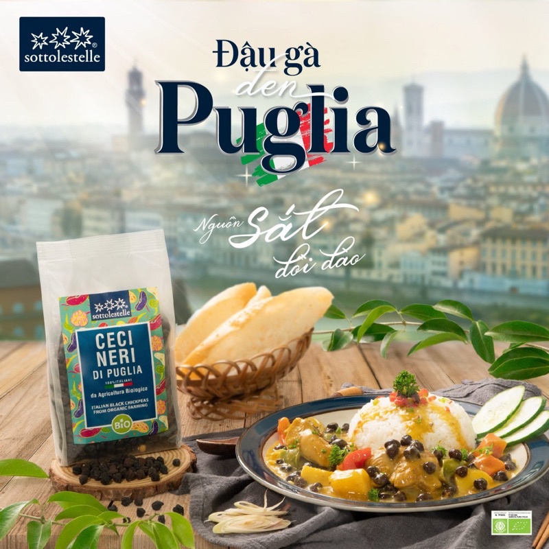 400G ĐẬU GÀ ĐEN ORGANIC NHẬP ITALIA