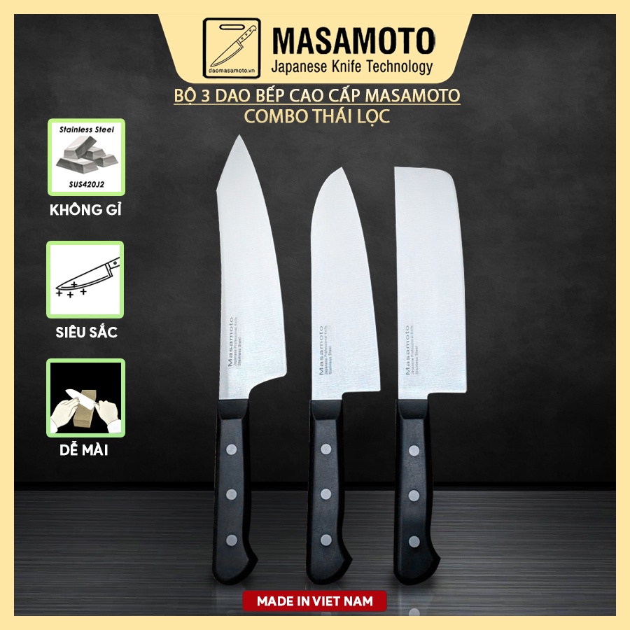 Dao làm bếp cao cấp siêu sắc MASAMOTO Nhật Bản