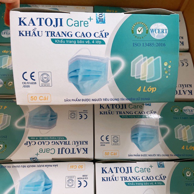 SMILE LIFE | Khẩu trang y tế Katoji ® Hộp 50 cái (4 lớp)