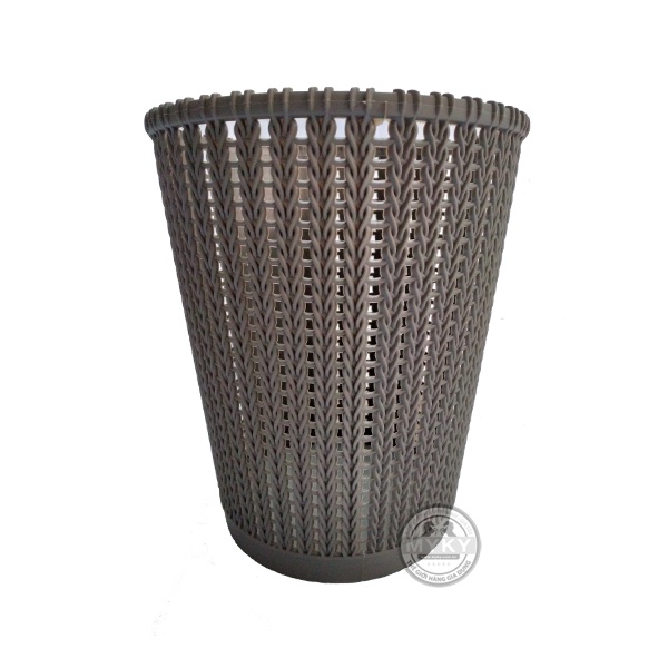 Giỏ nhựa giả mây size trung  Giỏ đựng đồ kiểu dáng Hàn Quốc màu sắc nhã nhặn 1197