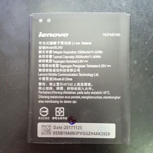 Pin Lenovo Zin A7000, A7000 plus , K3 note