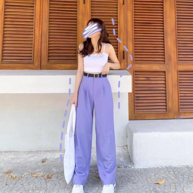 Quần Tây Trơn Nút Suông/SIMPLE PANTS/QUẦN CULOTTES Kèm Video Cận Chất