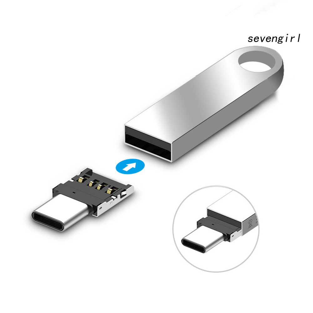 Đầu Chuyển Đổi Từ Giác Cắm Usb Sang Giác Cắm Type-C Tiện Dụng