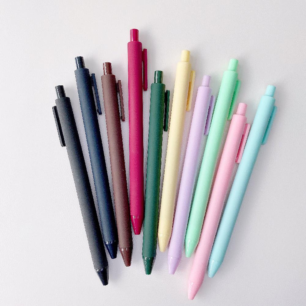 Bút gel đen Winzige bút bi bấm 0.5 mm màu đen ngòi