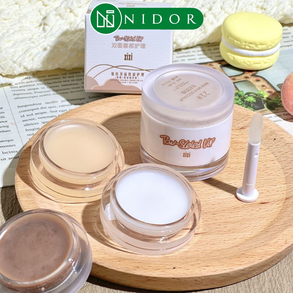 Son dưỡng môi 2 tầng - Dưỡng ẩm - Tẩy tế bào chết - Đa năng Nội địa Trung