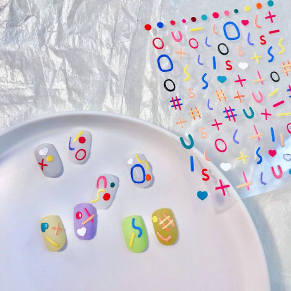 [Hàng mới về] Miếng dán trang trí móng nghệ thuật họa tiết 5d siêu mỏng diy