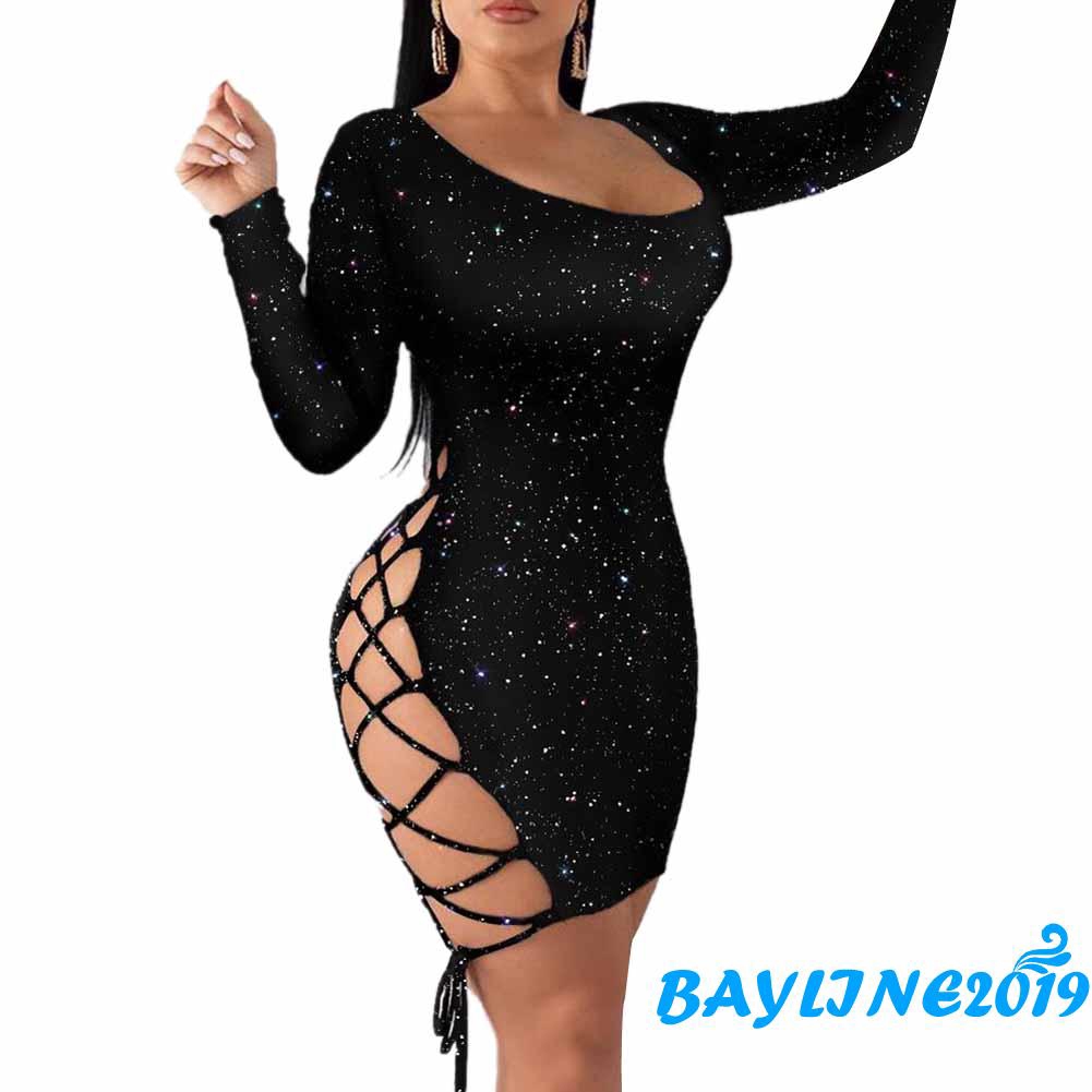 Đầm Ôm Body Đính Kim Sa Lấp Lánh Gợi Cảm Cho Nữ | BigBuy360 - bigbuy360.vn