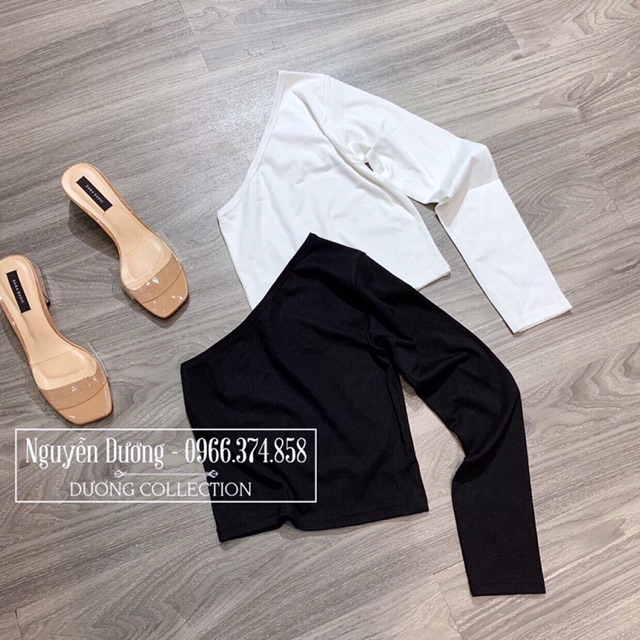 Áo lệch vai dài tay