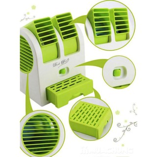 Quạt điều hòa mini có khay đá 2 cửa THÔNG MINH