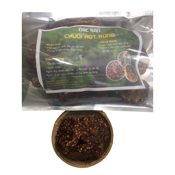 [Mã GROSALE2703 giảm 8% đơn 250K] [1000gam] Chuối hột rừng khô - Eco Health