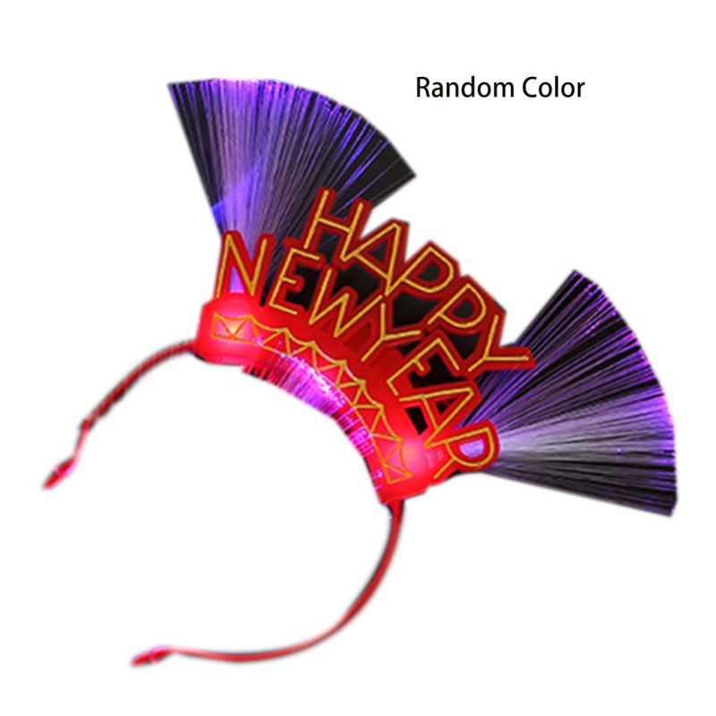 Băng Đô Cài Tóc Có Đèn Phát Sáng Mừng Năm Mới Cho Trẻ Em