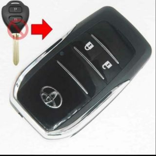 Vỏ độ chìa khoá gập Toyota 2 nút