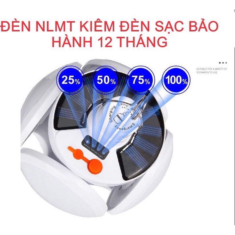 đèn năng lượng mặt trời loại 1 pin lion 5 cánh