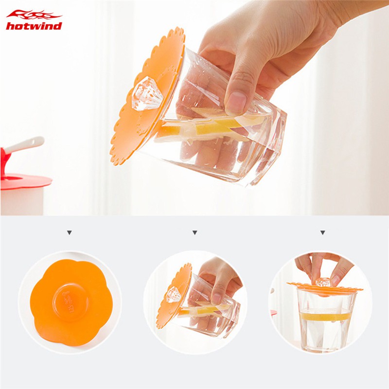 Nắp Đậy Cốc Nước Bằng Silicone Chống Bụi 0.5cm
