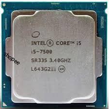 CPU intel I5 - 7500+7400 Tray không box+tản