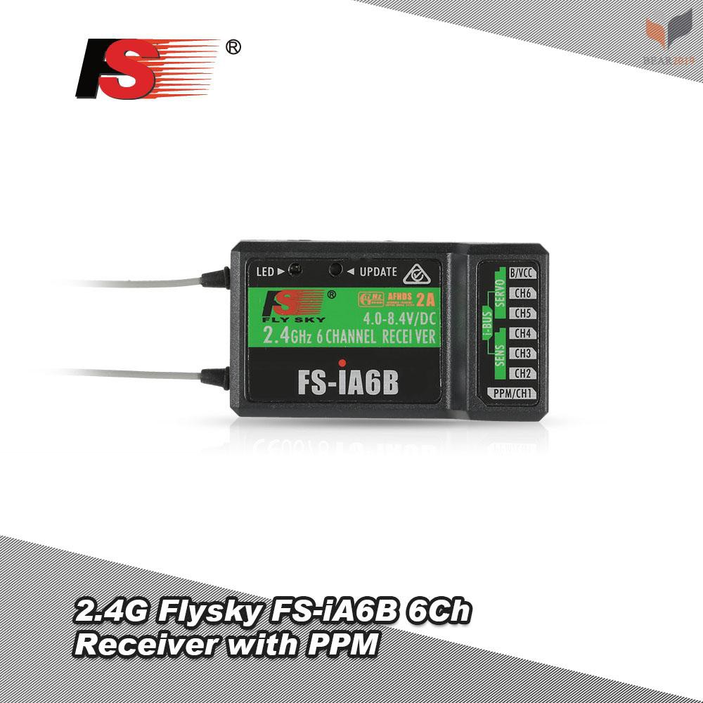 Bộ thu BEAR-2.4G Flysky FS-iA6B 6CH với đầu ra PPM và cổng iBus tương thích với bộ phát Flysky i4 i6 i10