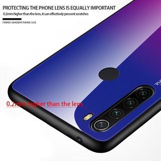 Ốp Lưng Mặt Kính Gradient Cho Xiaomi Redmi Note 8