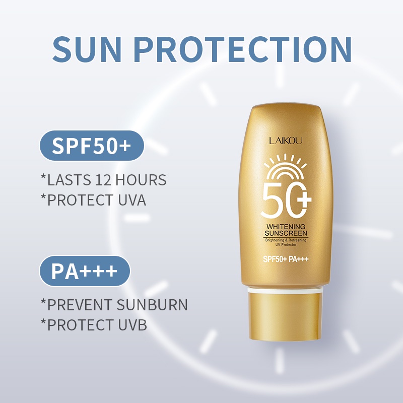 Kem Chống Nắng LAIKOU SPF50 + PA + + + UVA UVB Làm Sáng Da 50g