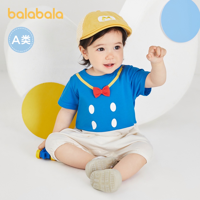 (0-3 tuổi) Áo liền quần bé trai hãng Balabala 2002211202